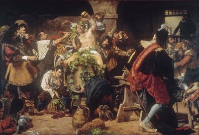 The Drunkards (Bacchanal) by Antonio Maria Fabres y Costa